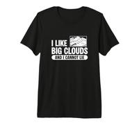 Mens I Like Big Clouds and I Cannot Lie Cloud Watching Nephophile Premium T-Shirt