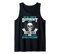 Mens I Like Sex and Being a Mechanical Tank Top