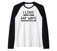 Mens I Love It When My Wife Lets Me Play Board Games Raglan Baseball Tee