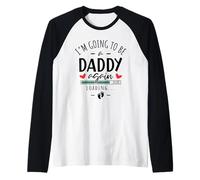 Mens I’m Going to Be a Daddy Again 2026 2nd Baby Announcement Dad Raglan Baseball Tee