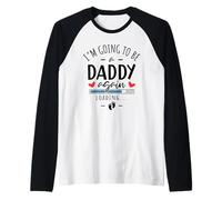 Mens I’m Going to Be a Daddy Again 2027 2nd Baby Announcement Dad Raglan Baseball Tee