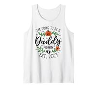 Mens I’m Going to Be a Daddy Again 2027 Halloween 2nd Time Dad Tank Top