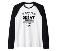 Mens I’m Going to Be a Great Grandpa 2027 New Great Grandparents Raglan Baseball Tee