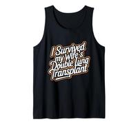 Mens I Survived My Wife's Double Lung Transplant Warrior Support Tank Top