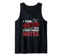 Mens I Turn Chaos Into Structured Notes Funny Medical Scribers Tank Top