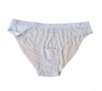 Men's Ice Silk Briefs Ultra-thin Transparent Seamless Underwear 3D Pouch Quick-Drying Breathable Summer Male Lingerie Solid Color Mid Waist Elastic Comfortable Panties(3XL Blue)