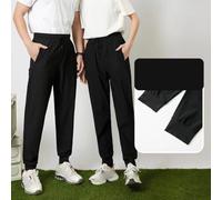 Men's Ice Silk Loose Trousers Elastic Waist Bundle Foot