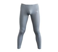 Mens Ice Silk Underwear Pants Low Rise Long John Leggings Base Layer Sports Bottom, Style-2-grey, X-Large