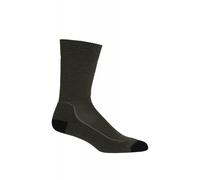 Men's Icebreaker Hike+ Medium Crew hiking socks (Loden/Black/Gristone Heather)