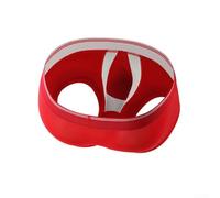 Men's IceSilk Underwear with Bulge Pouch, Thin Breathable Trunks for Men, Transparent Stretch Polyester Boxers, Athletic Sport Underwear, For Slim Fit(M Red)