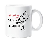 60 Second Makeover Limited Mens I'd Rather Be Driving My Tractor Mug Cup Novelty Friend Gift Valentines Gift Dad Friend Boyfriend Brother Uncle