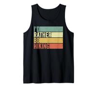 Mens Id Rather Be Hiking Mountaineering Backpacking Trip Walking Tank Top