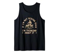 Mens If I'm Not Riding Quad I'm Thinking About It Funny ATV Biker Tank Top