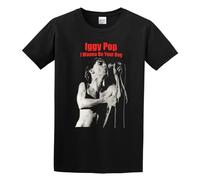 Men's Iggy Pop I Wanna Be Your Dog Men's T Shirt Fashion Casual Cool Tee Shirts Black XL