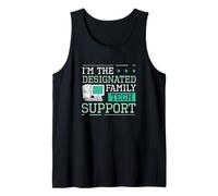 Mens I'm The Designated Family Tech Support Funny Computer Nerds Tank Top