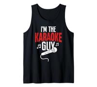 Mens I'm The Karaoke Guy Singer Singing Funny Karaoke Tank Top