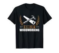 Mens I'm The King Of Woodworking Cool Joiner Carpenter T-Shirt