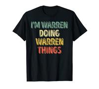 Mens I'm Warren Doing Warren Things Shirt Personalized First Name T-Shirt
