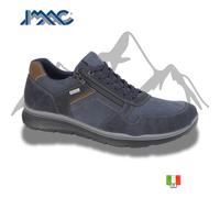 Mens IMAC M025 Casual Zip Up Waterproof Nubuck Leather Trainer Shoes