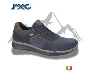 Mens IMAC M025 Casual Zip Up Waterproof Nubuck Leather Trainer Shoes