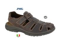 (43 UK) Mens IMAC Waxy Leather Sandals Brown