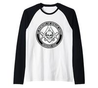 Mens in Memory of Hiram Abiff Widows Son T Shirt Masonic Mason Raglan Baseball Tee