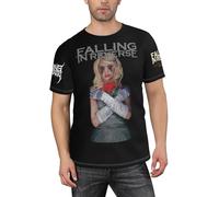 Men's in Reverse Rock Band Falling Classic T-Shirt Multi-Pattern Prints Crew Neck Short-Sleeve Unlock New Summer Streetwear Styles Casual Multicoloured M