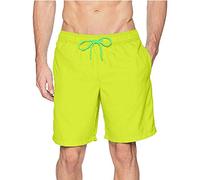 Mens Incontinence Swimming Shorts Tie Side Drawstring Mens Beach Shorts Men's Swimming Shorts Stretchy 2 in 1 Board Shorts with Zipper Pockets Boyfriend Gifts Holiday Essentials