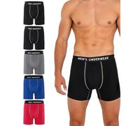 Men's Incontinence Underwear, 100ML Absorb Leak Proof Boxer Briefs with Upgraded Rapid-Absorption Core - Washable Reusable Cotton Incontinence Briefs for Men Heavy Flow Bladder Leak Protection 5 Pack