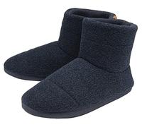 Mens Indoor Boot Slippers | Dunlop | Memory Foam | Home House Bedroom | Hard Sole | Great Gift for Him (UK 11, Navy, numeric_11)