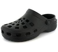 Wynsors Pop Mens Black Slip On Mule Clog Style Sandals With Back Strap, Size: 8