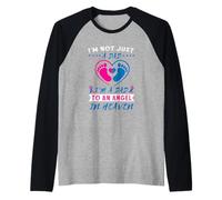 Mens Infant Loss Dad to an Angel Miscarriage Awareness Pregnancy Raglan Baseball Tee
