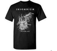 Men's INSOMNIUM cd lgo NEVERLAST Shirt Heart Like a Grave Black t Shirt