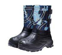 Men's Insulated Waterproof Winter Snow Boots Duck Boot Warm Outdoor Boots Mid Calf Water Resistant Snow Rain Thermal Fur Fleece Lined Winter Mud Mucker Farm Yard Boot UK 8.5 Ladies #01_Blue Footwear