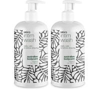 Men's Intimate Wash 500 ml for Irritation, Itching, and Odor - With 4-Terpineol Known from Tea Tree Oil, Kakadu Plum, and Soothing Glycerin (Pack of 2)