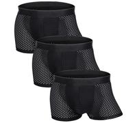 Men's Invisible Seamless Boxer Shorts, Ice Silk Gear Underwear, Ultra Cool And Comfortable Pants, Colour: B, S