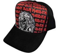 Rock Off Officially Licensed Products Iron Maiden Eddie Logo Repeat Baseball Cap One Size