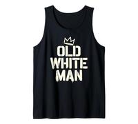 Mens Ironic Old White Man Male Superhero Legend Tank Top