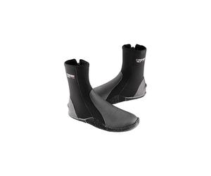 Men's Isla Cressi Diving Boots with Soles 7mm Diving Boots Black Large, Black Red Logo, Large UK