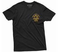 Men's Israel IDF Israeli Army Military T-Shirt Israel Defense Forces Pocket Tee Black