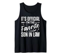 Mens It’s Official I’m The Favorite Son-in-Law Funny Tank Top