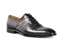 Men's Italian Lace-Up Leather Oxford Shoes Comfortable Formal Business Office Footwear for Wedding(Negro,9 UK)