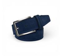 MENS ITALIAN SUEDE BELT 40MM (SMALL-30-32-INCHES, BLUE)