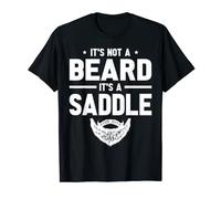 Mens It's Not A Beard It's A Saddle Beard Lover Bearded Guy T-Shirt