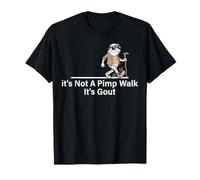 Mens It's Not A Pimp Walk It's Gout Funny Old Man Frog Dad Humor T-Shirt