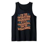 Mens It's Organized Office Business Operation Manager Tank Top