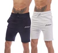 Men's Jack Jones 2 Pack of Gordan Beau Sweat Shorts in Multicolour