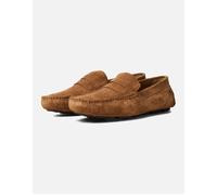 Men's Jack & Jones Jensen Suede Men's Cognac Loafers - Brown - Size: 10