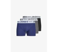 Mens Jack & Jones Sense 3 Pack Trunks Boxers Briefs Stretch Cotton