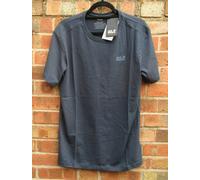 Mens Jack Wolfskin T Shirt Essential Top Night Blue 42" Chest Large BNWTs